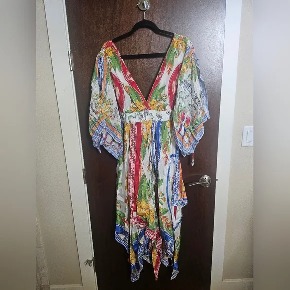 FARM Rio Destination Scarf Midi Dress